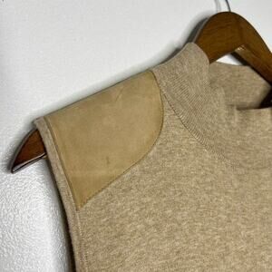 Polo Ralph Lauren Sweater Women XL Medium Beige Tunic Mock Lightweight
